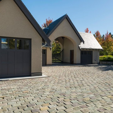 Modern Cobbles + Carbon Vein Limestone - Southlands Residence and Stables