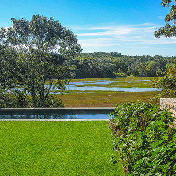 Modern Outdoor Pool on Cape Cod