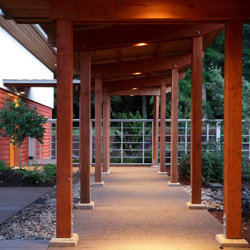 Modern Portland New Construction - Covered Walkway