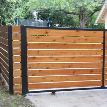 Modern Red Cedar Custom Fence