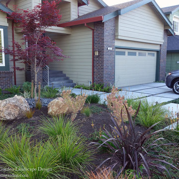 Modern Water-Side Landscape Remodel - Front, Bel Marin Keys, Novato, CA