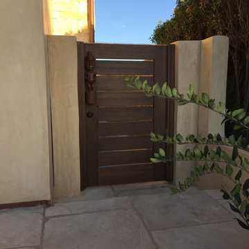 Modern Wood Custom Gates by Garden Passages