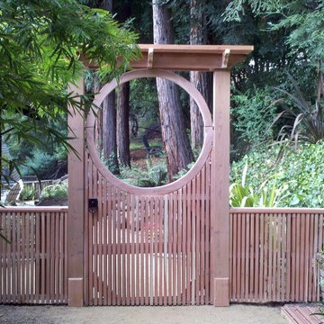 Moon Gate with Asian Inspired Gate Latch