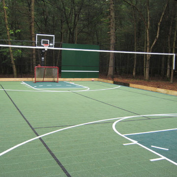 Multi-sport Backyard Basketball Courts in Concord