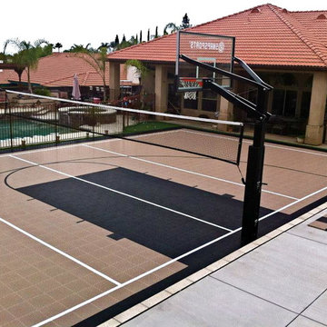 Multi Sport Backyard Home Game Court
