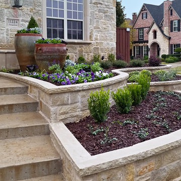 Multi Tiered Stone Flower Bed