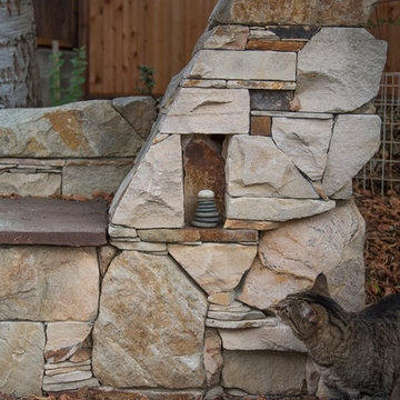 My Houzz: Backyard Cottage Office and an Artful Low-Water Garden