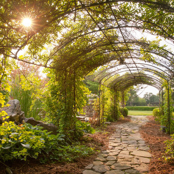 Naperville 40' English Arbor & Flagstone Pathway