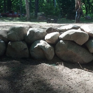 Natural Rock Retaining Walls