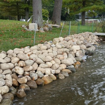 Natural Shoreline on Clear Lake in Grass Lake, MI