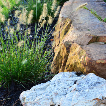 Natural Stone and Planting Bed