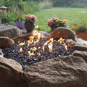 Natural Stone Fire Pit (Ann Arbor, MI)