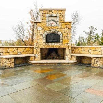Natural Stone Fire Place