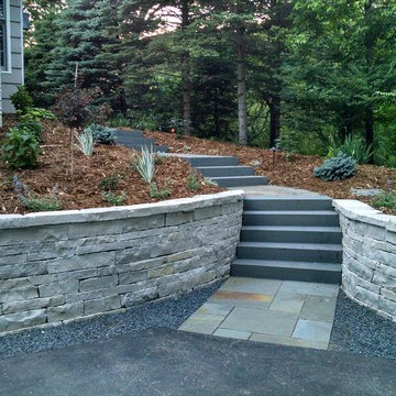 Natural Stone Front Entry Remodel