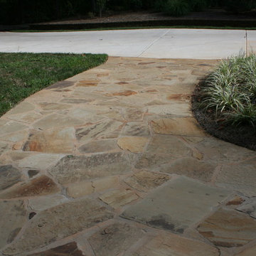 Natural Stone Paver Walkway
