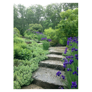 Natural Stone Steps - Rustic - Landscape - Boston - by Paul Massad ...