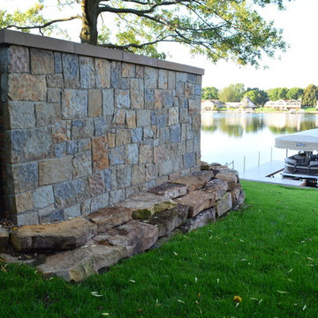 Natural Stone Wall and Retaining Wall