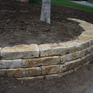 Natural Stone Wall  -   Lincoln, NE.