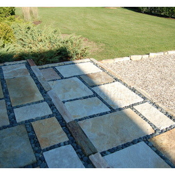 Natural Stone with Garden Plantings