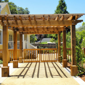 New Driveway Arbor and Garden Entry
