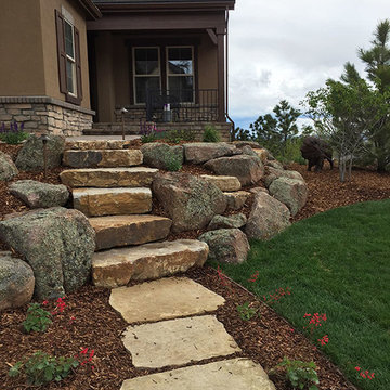 New Home Landscape  in Castle Pines, Colorado