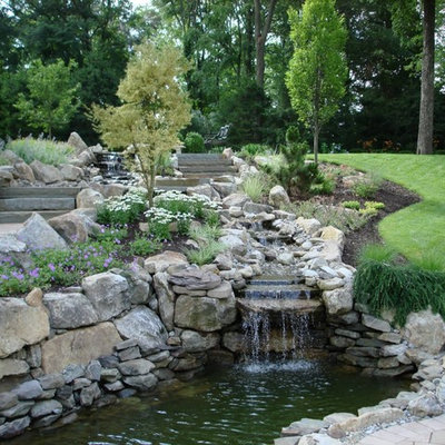 This is an example of a traditional water fountain landscape in New York.