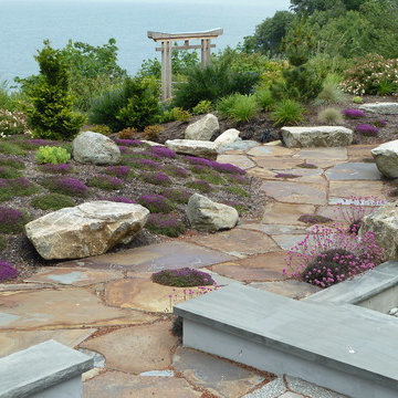 North Camano Drive, high bluff waterfront landscape, Camano Island, WA