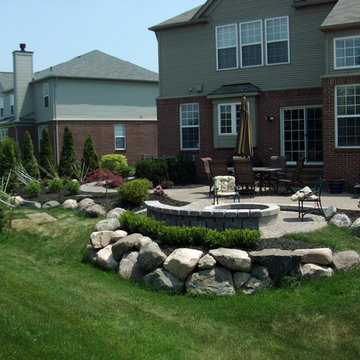 Northville landscape, patio and walkway project