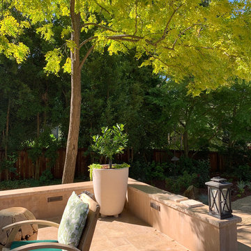 Oak Tree Setting With Hillside Views, Landscape Renovation, Northern California