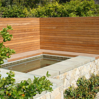 Inspiration for a contemporary retaining wall landscape in San Francisco.