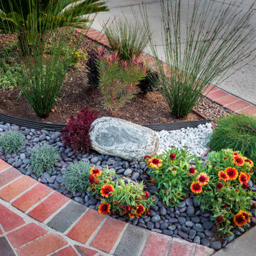 Orange County Revamped Driveway Landscaping