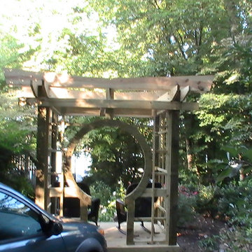 oriental style pergola
