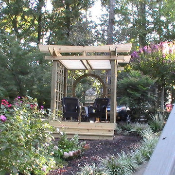 oriental style pergola