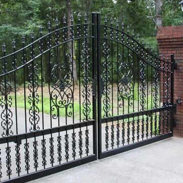 Ornamental Iron Estate Gate