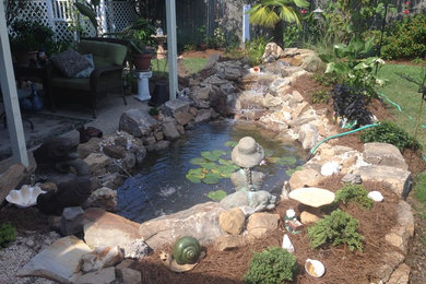 This is an example of a transitional landscaping in Orange County.