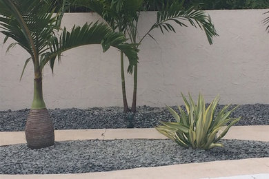 Design ideas for a tropical landscaping in Orlando.