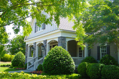 Design ideas for a mid-sized traditional shade front yard landscaping in Other for spring.