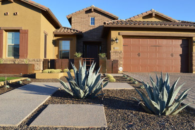 This is an example of a traditional landscaping in Phoenix.