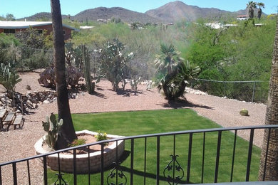 This is an example of a rustic landscaping in Phoenix.