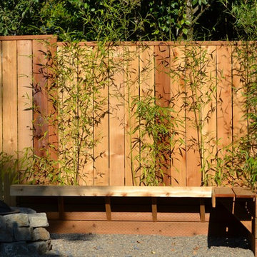 Outdoor Bamboo Planter Seating