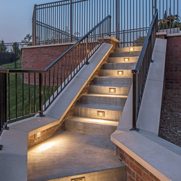 Outdoor Concrete Step Lighting Omaha Nebraska