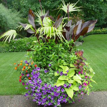 Outdoor Container Pot and Garden Plant Design, Wilmette, Illinois