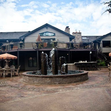 Outdoor Courtyard with Water Fountain