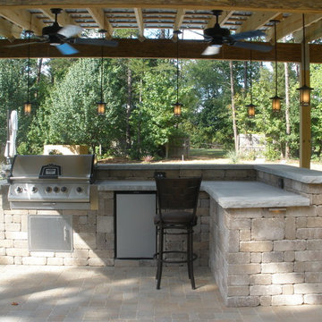 Outdoor covered kitchen