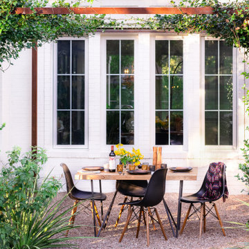 Outdoor Dining Under Custom Pergola