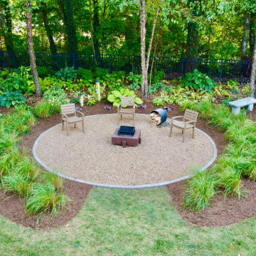 75 Outdoor With A Fire Pit Ideas You Ll, Landscape Rock Around Fire Pit