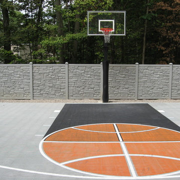 Outdoor Half Court Basketball