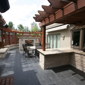 Outdoor Kitchen, Dining, Lounging Spaces