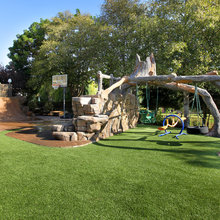 playsets and sport court