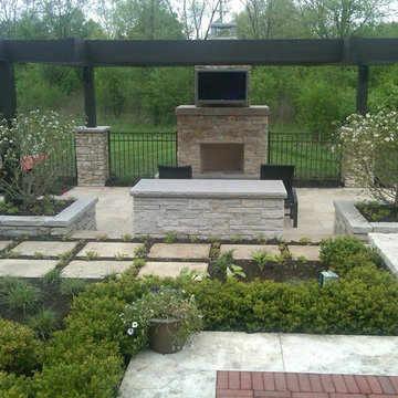 Outdoor man cave in Long Grove, IL